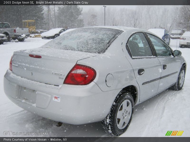 Bright Silver Metallic / Dark Slate Gray 2003 Dodge Neon SE