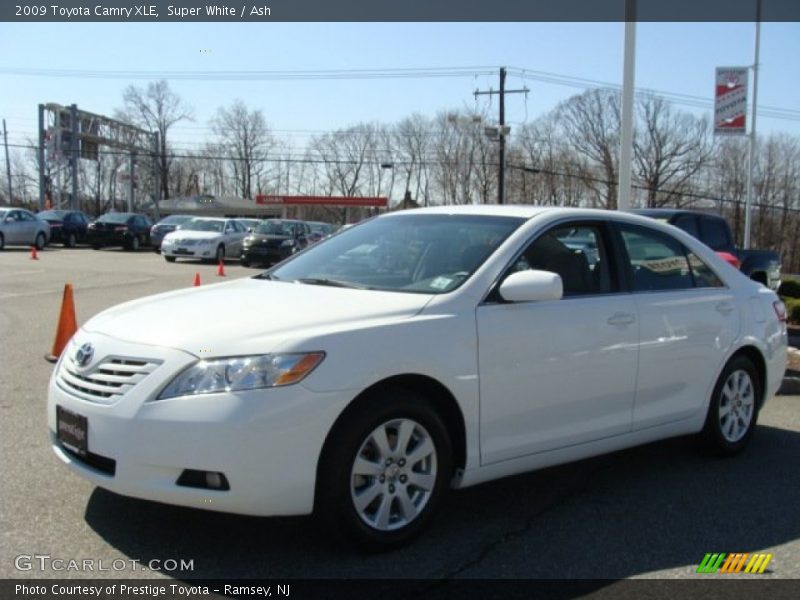 Super White / Ash 2009 Toyota Camry XLE