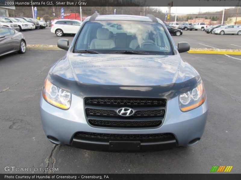Silver Blue / Gray 2009 Hyundai Santa Fe GLS