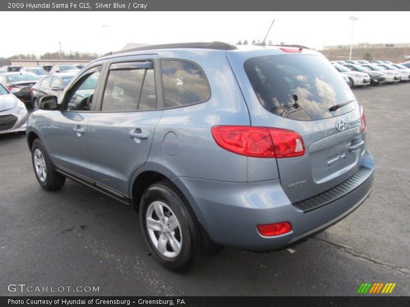 Silver Blue / Gray 2009 Hyundai Santa Fe GLS