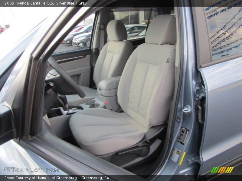Silver Blue / Gray 2009 Hyundai Santa Fe GLS