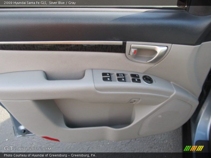 Silver Blue / Gray 2009 Hyundai Santa Fe GLS