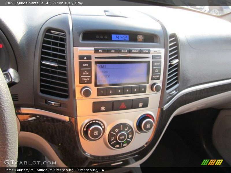 Silver Blue / Gray 2009 Hyundai Santa Fe GLS