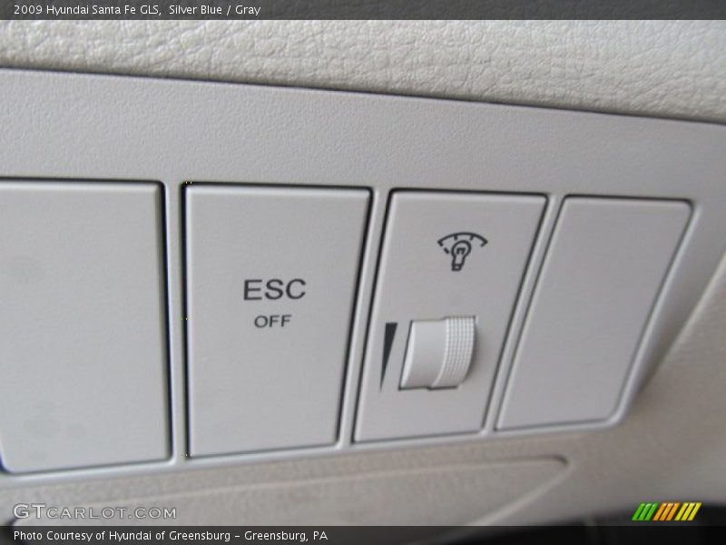 Silver Blue / Gray 2009 Hyundai Santa Fe GLS