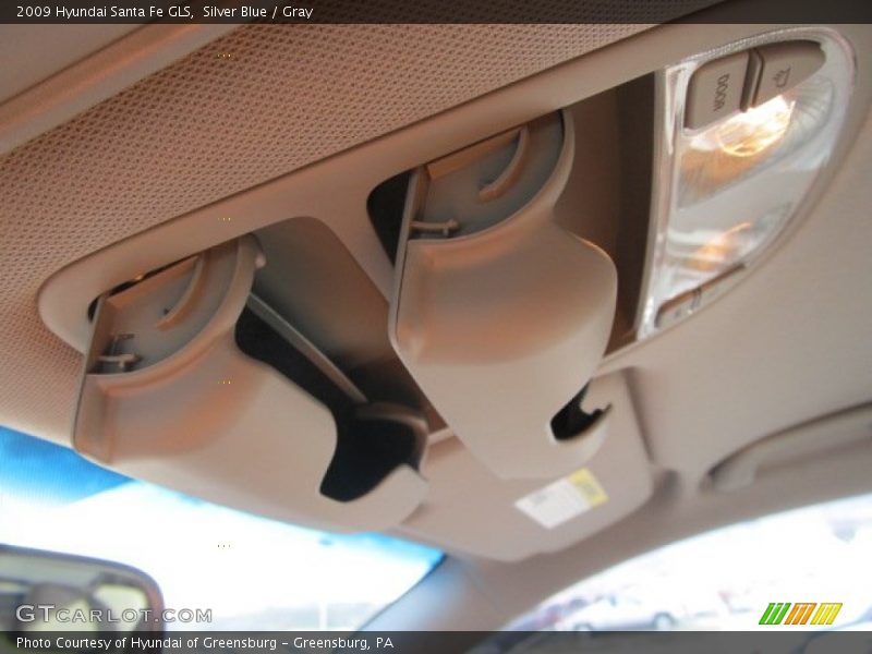 Silver Blue / Gray 2009 Hyundai Santa Fe GLS