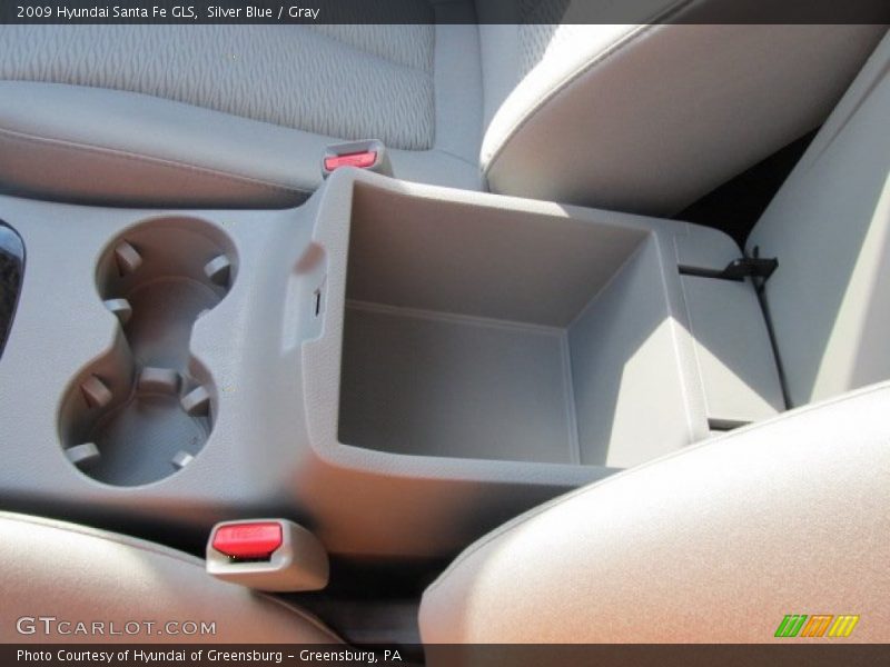 Silver Blue / Gray 2009 Hyundai Santa Fe GLS