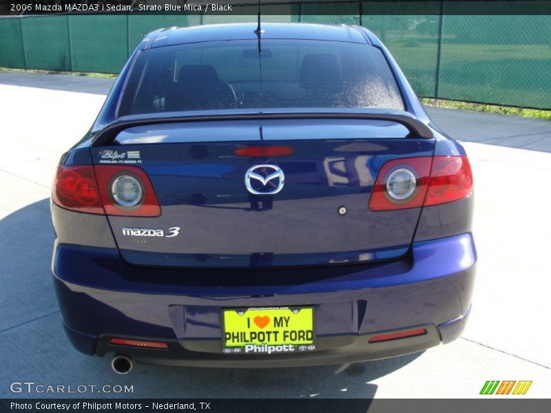 Strato Blue Mica / Black 2006 Mazda MAZDA3 i Sedan