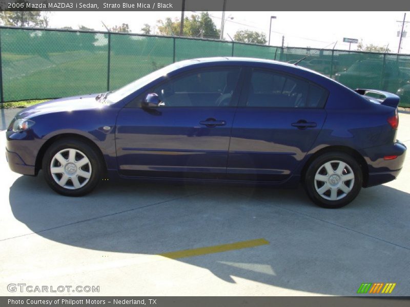 Strato Blue Mica / Black 2006 Mazda MAZDA3 i Sedan