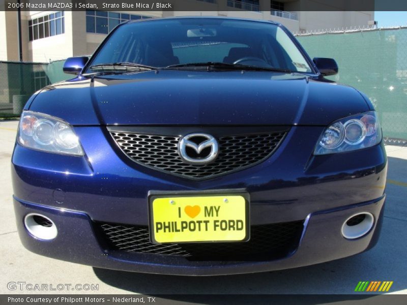 Strato Blue Mica / Black 2006 Mazda MAZDA3 i Sedan