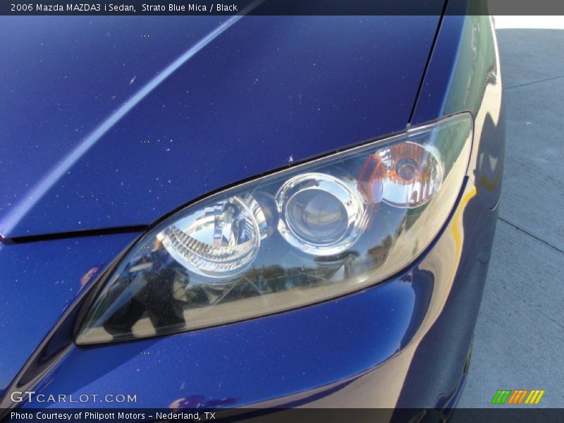 Strato Blue Mica / Black 2006 Mazda MAZDA3 i Sedan