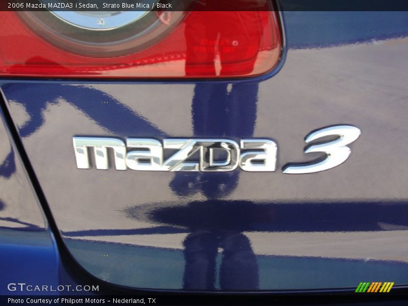 Strato Blue Mica / Black 2006 Mazda MAZDA3 i Sedan