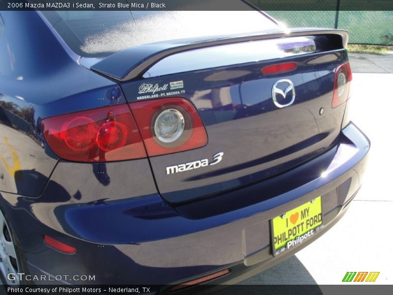 Strato Blue Mica / Black 2006 Mazda MAZDA3 i Sedan