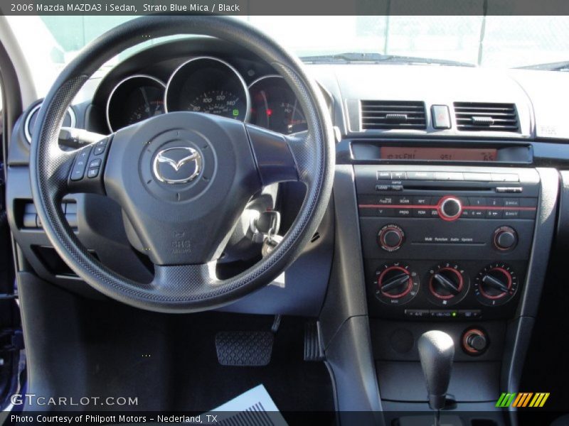 Dashboard of 2006 MAZDA3 i Sedan