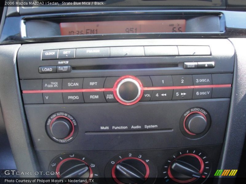 Audio System of 2006 MAZDA3 i Sedan