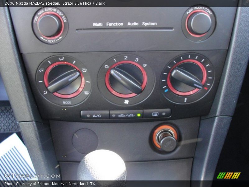 Controls of 2006 MAZDA3 i Sedan