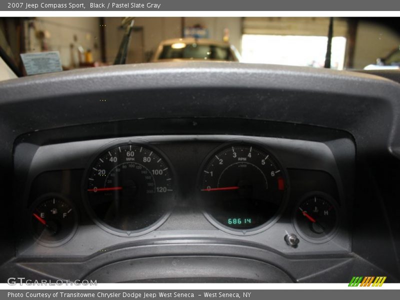 Black / Pastel Slate Gray 2007 Jeep Compass Sport