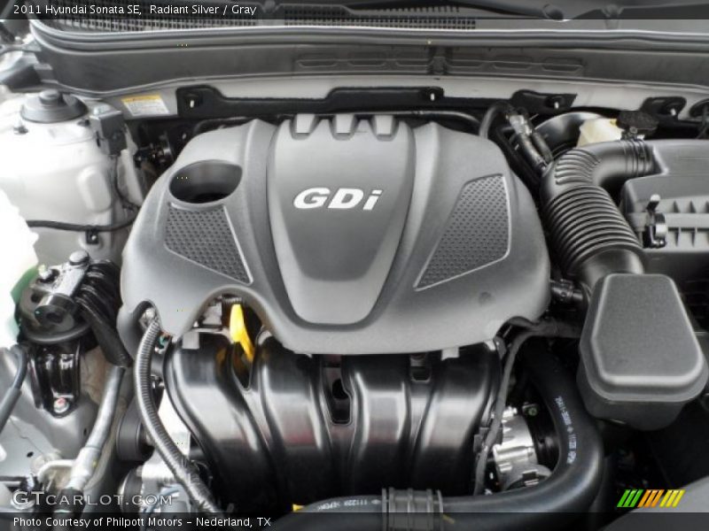 Radiant Silver / Gray 2011 Hyundai Sonata SE
