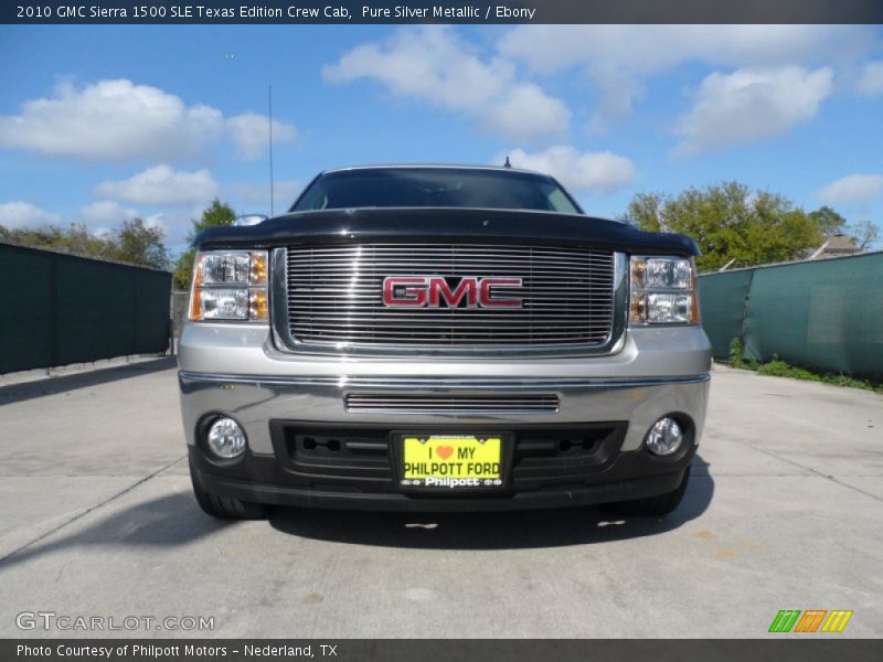 Pure Silver Metallic / Ebony 2010 GMC Sierra 1500 SLE Texas Edition Crew Cab