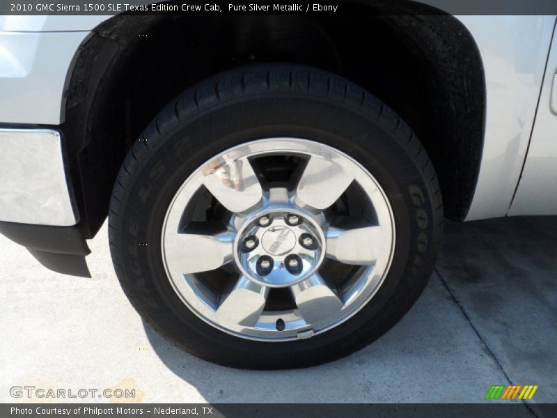 Pure Silver Metallic / Ebony 2010 GMC Sierra 1500 SLE Texas Edition Crew Cab