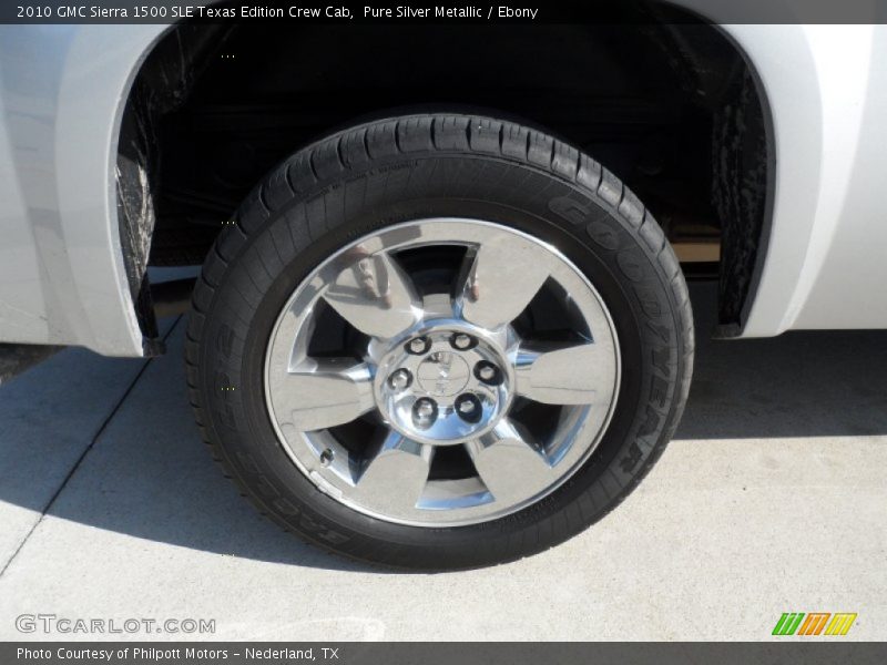 Pure Silver Metallic / Ebony 2010 GMC Sierra 1500 SLE Texas Edition Crew Cab