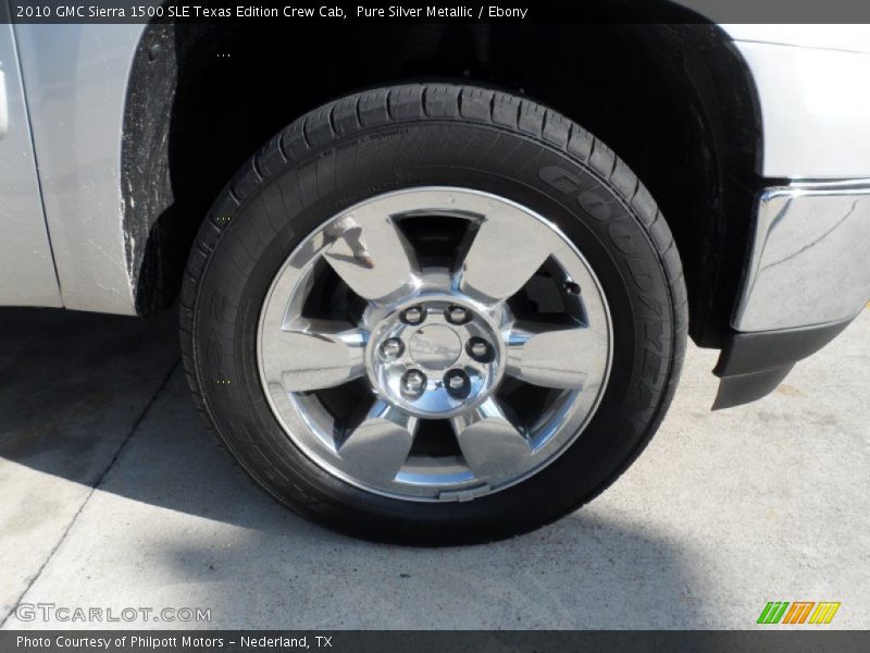 Pure Silver Metallic / Ebony 2010 GMC Sierra 1500 SLE Texas Edition Crew Cab