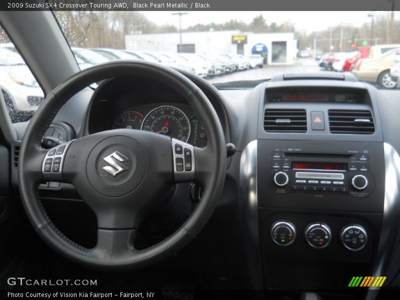Black Pearl Metallic / Black 2009 Suzuki SX4 Crossover Touring AWD