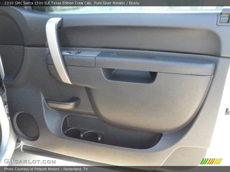 Pure Silver Metallic / Ebony 2010 GMC Sierra 1500 SLE Texas Edition Crew Cab