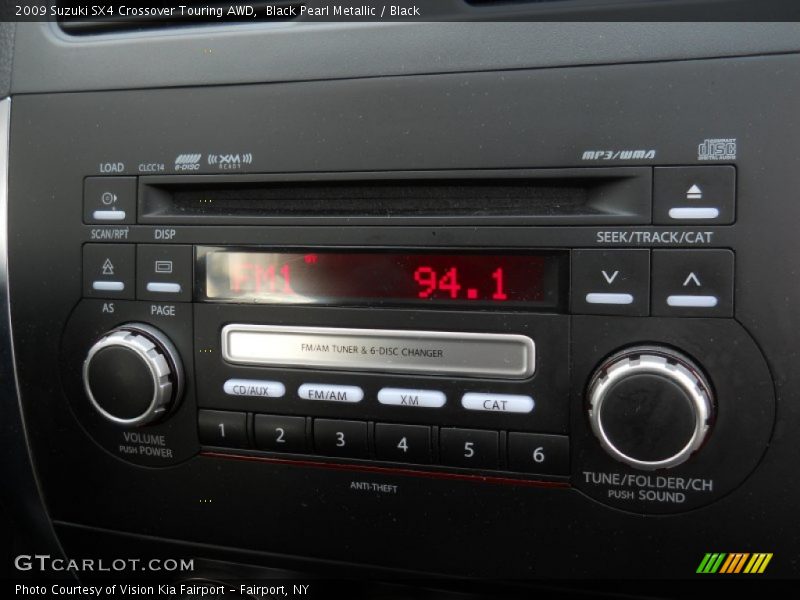 Black Pearl Metallic / Black 2009 Suzuki SX4 Crossover Touring AWD