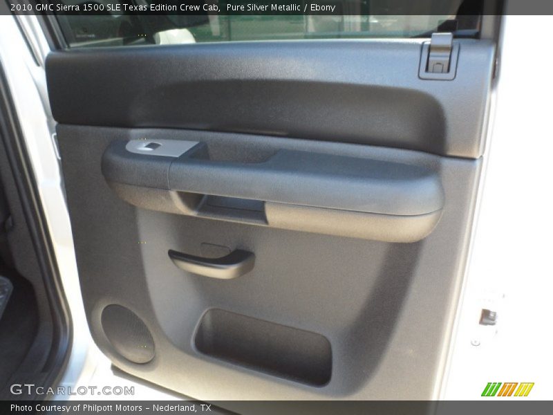 Pure Silver Metallic / Ebony 2010 GMC Sierra 1500 SLE Texas Edition Crew Cab