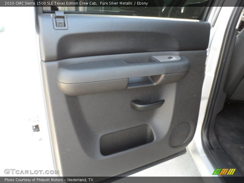 Pure Silver Metallic / Ebony 2010 GMC Sierra 1500 SLE Texas Edition Crew Cab
