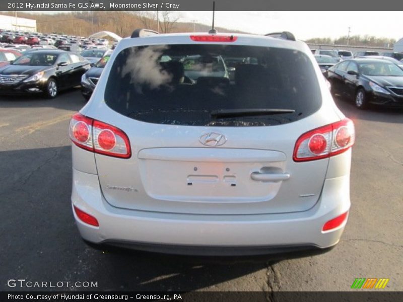 Moonstone Silver / Gray 2012 Hyundai Santa Fe GLS AWD