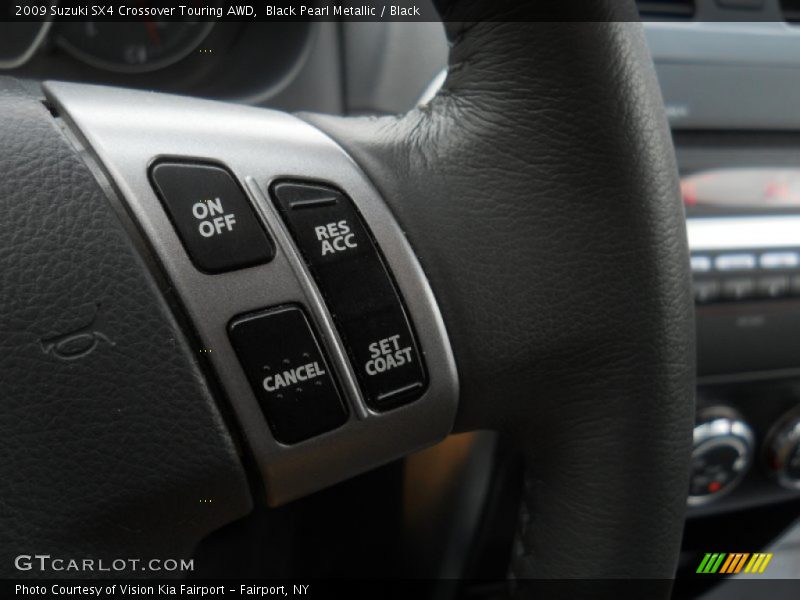 Black Pearl Metallic / Black 2009 Suzuki SX4 Crossover Touring AWD