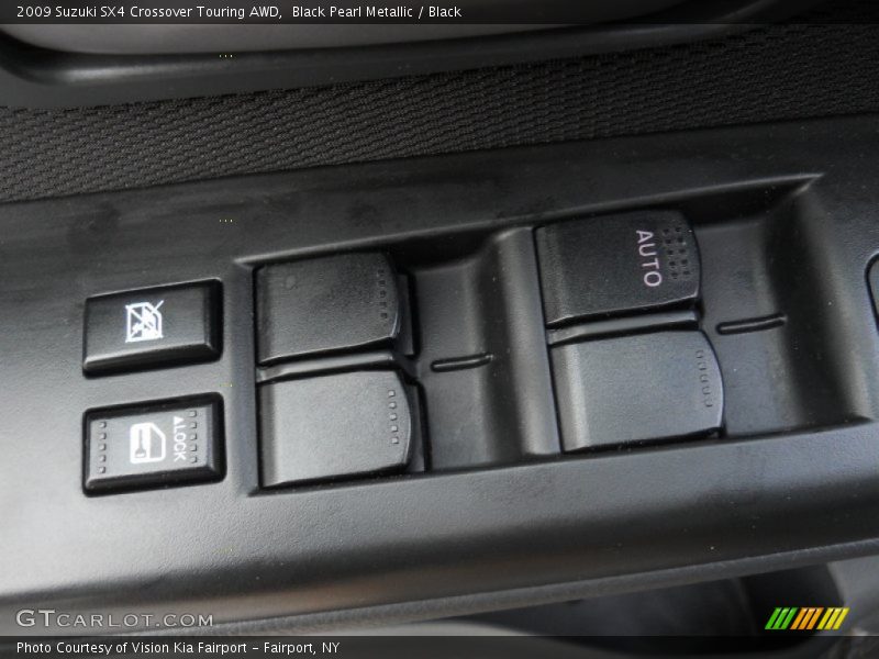 Black Pearl Metallic / Black 2009 Suzuki SX4 Crossover Touring AWD