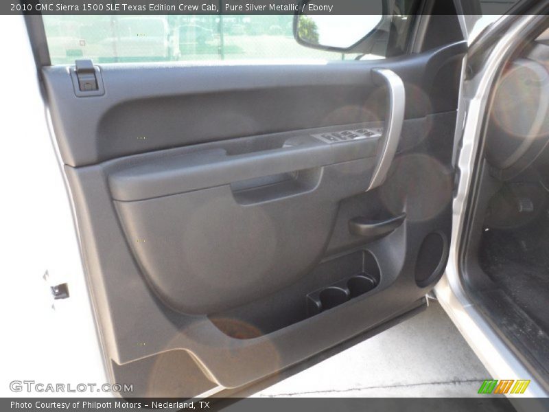 Pure Silver Metallic / Ebony 2010 GMC Sierra 1500 SLE Texas Edition Crew Cab