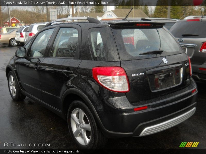 Black Pearl Metallic / Black 2009 Suzuki SX4 Crossover Touring AWD