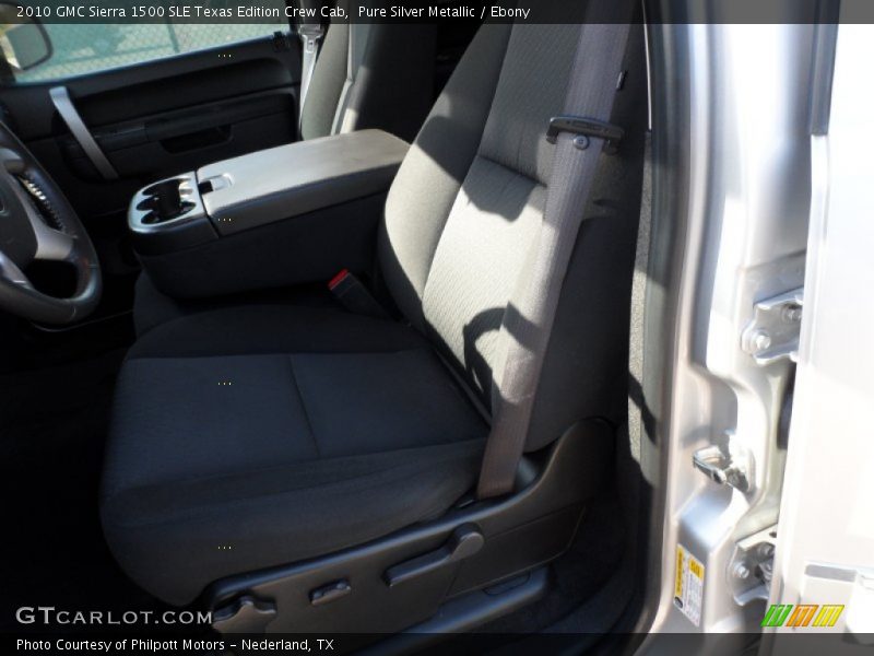 Pure Silver Metallic / Ebony 2010 GMC Sierra 1500 SLE Texas Edition Crew Cab