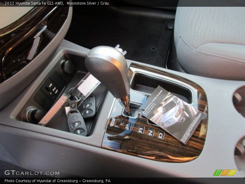 Moonstone Silver / Gray 2012 Hyundai Santa Fe GLS AWD
