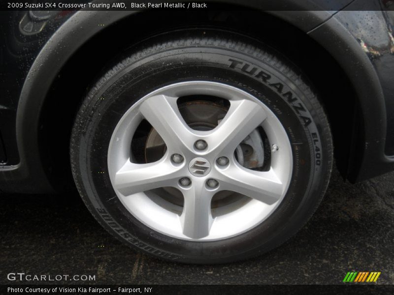 Black Pearl Metallic / Black 2009 Suzuki SX4 Crossover Touring AWD