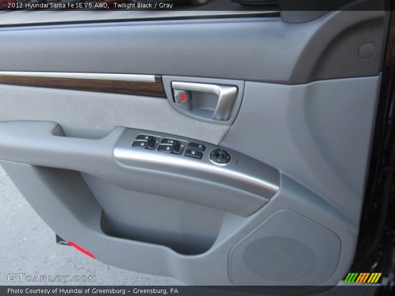 Twilight Black / Gray 2012 Hyundai Santa Fe SE V6 AWD