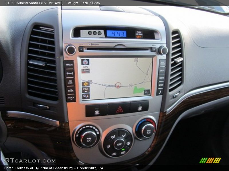 Navigation of 2012 Santa Fe SE V6 AWD