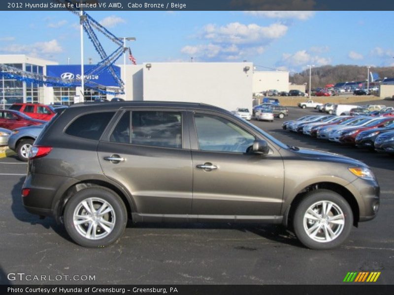  2012 Santa Fe Limited V6 AWD Cabo Bronze