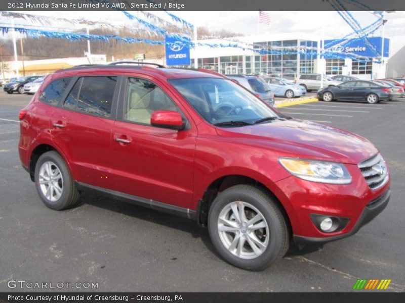 Front 3/4 View of 2012 Santa Fe Limited V6 AWD