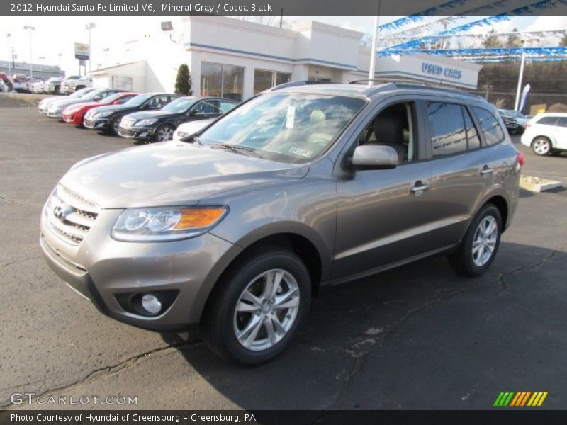 Mineral Gray / Cocoa Black 2012 Hyundai Santa Fe Limited V6