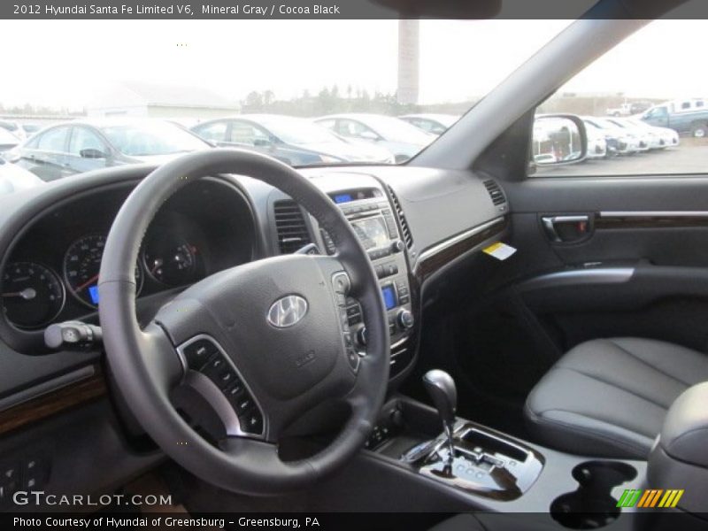 Mineral Gray / Cocoa Black 2012 Hyundai Santa Fe Limited V6