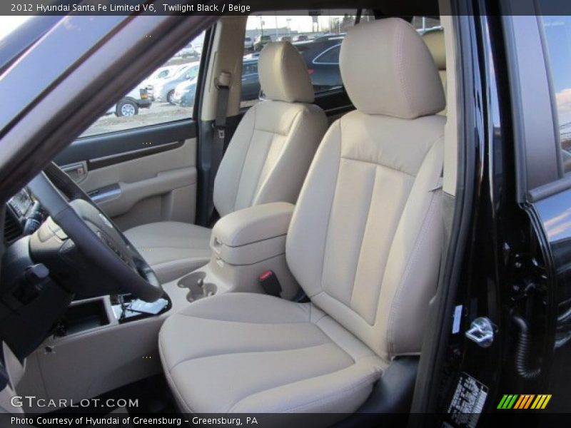  2012 Santa Fe Limited V6 Beige Interior