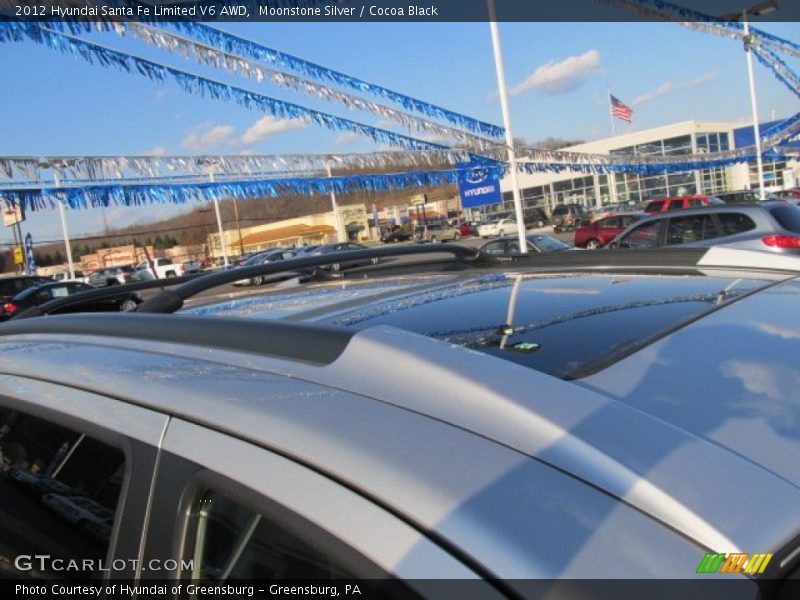 Moonstone Silver / Cocoa Black 2012 Hyundai Santa Fe Limited V6 AWD