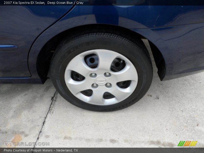 Deep Ocean Blue / Gray 2007 Kia Spectra EX Sedan