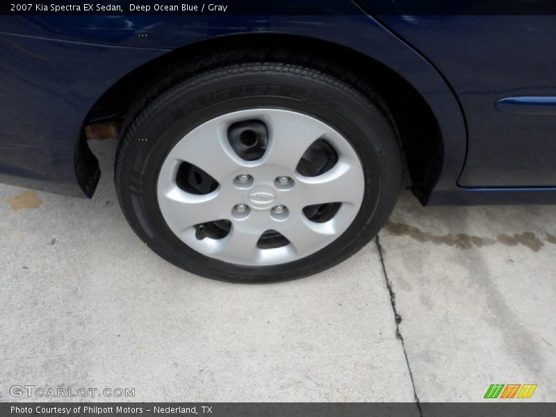 Deep Ocean Blue / Gray 2007 Kia Spectra EX Sedan