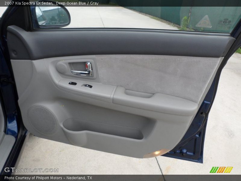 Deep Ocean Blue / Gray 2007 Kia Spectra EX Sedan