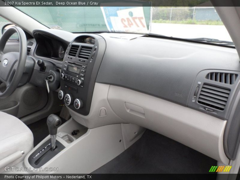 Deep Ocean Blue / Gray 2007 Kia Spectra EX Sedan